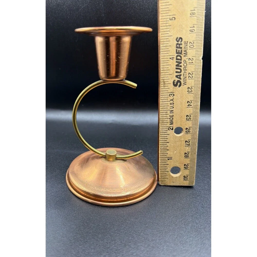 Vintage CopperCraft Guild Copper Candlestick Holder. Good Pre - Owned Condition!